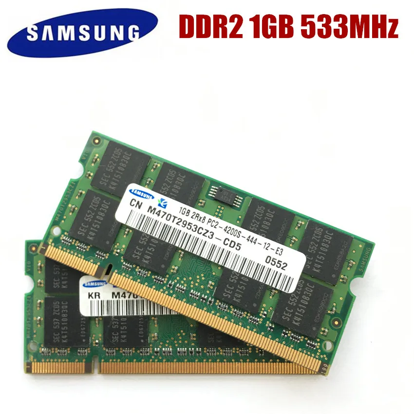 SAMSUNG-memoria RAM para portátil, 1GB, 2GB, PC2-4200S, 1G, 2G, DDR2, 533MHz, PC2, 4200S
