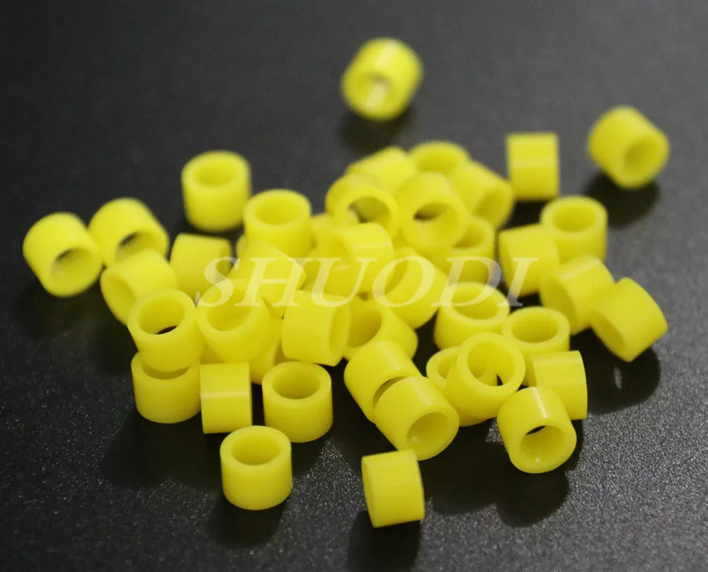 1000 шт(20 пакетов) автоклавное лабораторное идентификационное Стоматологическое Ортодонтическое Силиконовое кольцо для инструментов(диаметр 5 мм - Цвет: 20 bags Yellow