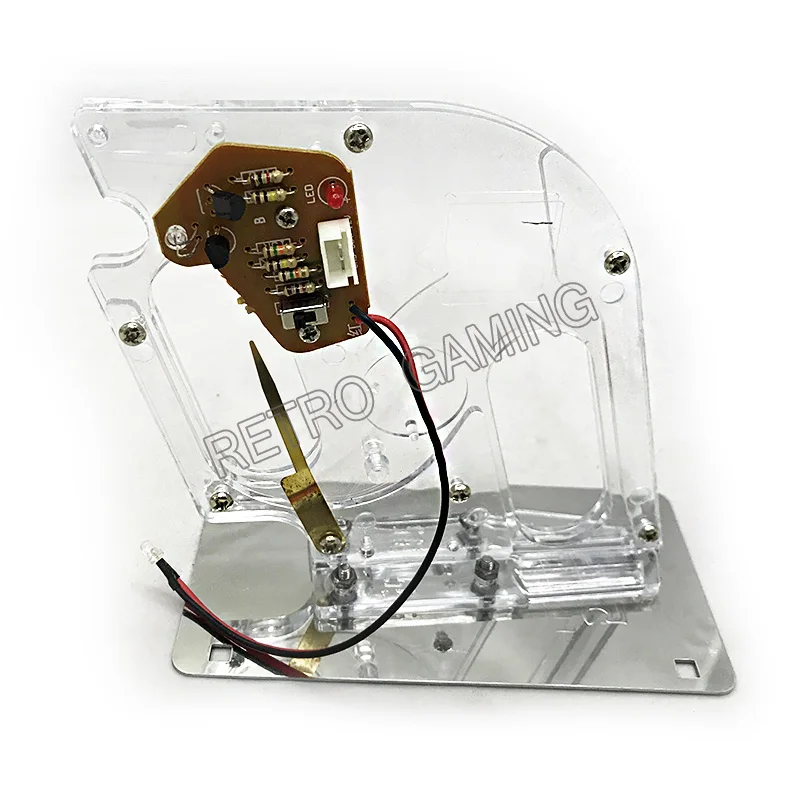 

10pcs PISO coin acceptor transparent plastic Export Philippines 1 peso mechanical and 5peso for arcade coin operated machine