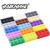 MARUMINE 100PCS 2x4 Dots Cube Standard Bricks Parts MOC Classic Building Blocks Learning Set 3001 Compatible with Other Brand 1