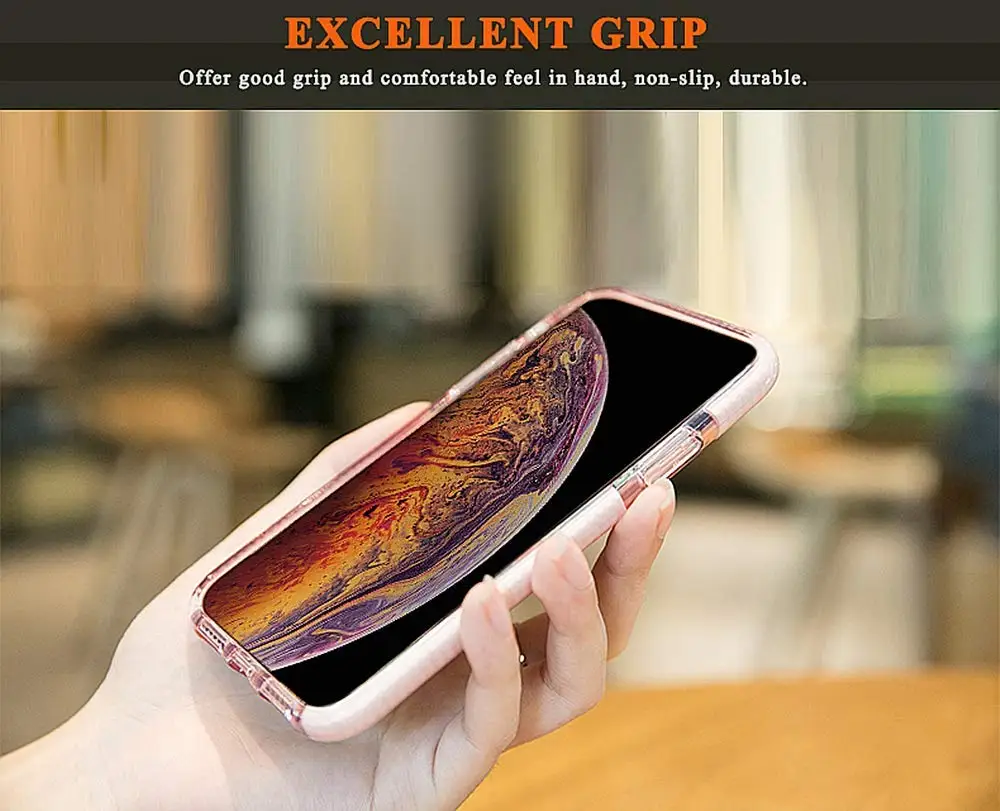 Чехол для iPhone 11 Pro XS Max XR 8 7 Plus, кристально чистый тонкий чехол из мягкого ТПУ с 3D алмазным узором