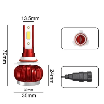 

Hot 9005/HB3/H10 Car COB Waterproof LED Headlight Auto Lamp Headlights Bulb 9-36V 6000K 3000LM/Bulb Car Light