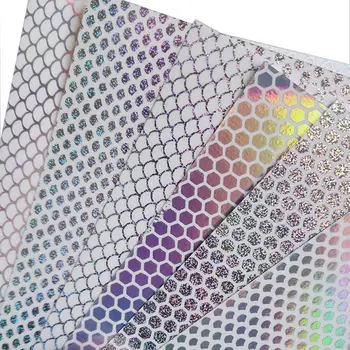 

Fishing Lure Stickers 10pcs/lot 10X10cm Laser Fish Scale/Honeycomb Transparent Hologram Sticker Fishing Lure Accessories