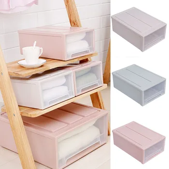 

Drawer Type Shoe Box Thickened Transparent Foldable Shoe Storage Box Save Space Plastic Organizers DAG-ship