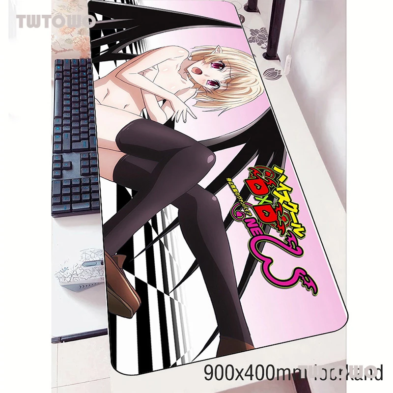 

High School Dxd Mouse Pad Locked Edge Pad To Mouse Notbook Computer Mousepad 90x40cm Gaming Padmouse Gamer Keyboard Mouse Mats