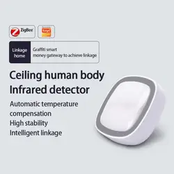 Tuya Zigbee Motion Sensor Smart Human Body Sensor Wireless ZigBee Wifi Gateway Hub Built In Battery Passive Infrared Smart Home