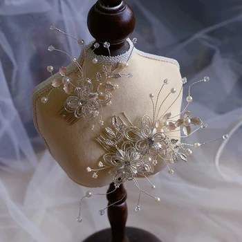 

2 pics Gorgeous Rhinestone Wedding Barrettes Soft Bridal Hairbands Wedding Hair Accessory Prom Headdress