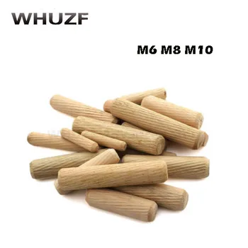 

Dowel Pins 50-100Pcs Wooden Dowel Cabinet Drawer Round Fluted Wood Craft Rods Set Furniture Fitting M6 M8 M10