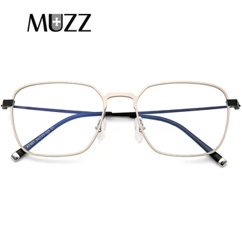 

Aluminum frame Prescription eyeglasses Men Square Myopia optical glasses frame Titanium legs Eyewear fashion full Spectacles