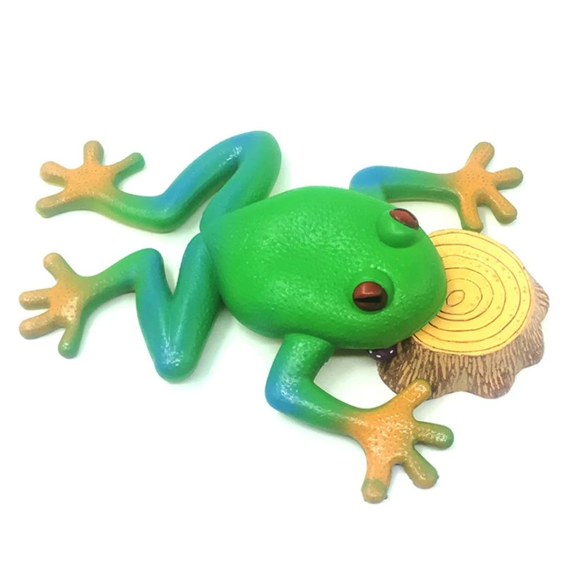 green rubber frog