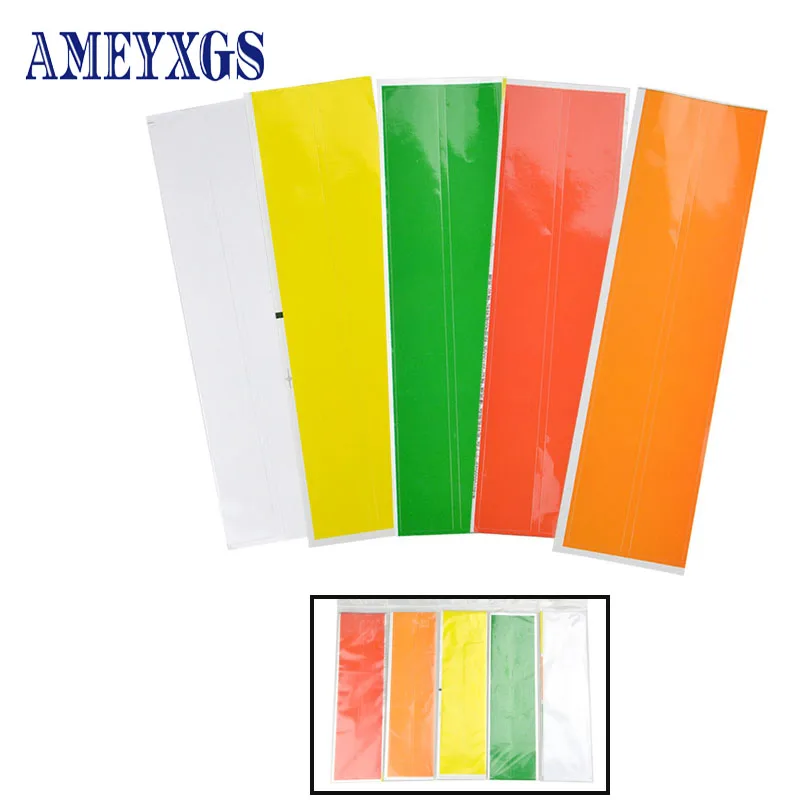 

12 Pcs Archery Arrow Shaft Sticker 5 Solid Color Suit For Arrow Shafts Skin Shooting Hunting Training Accessories Decoration
