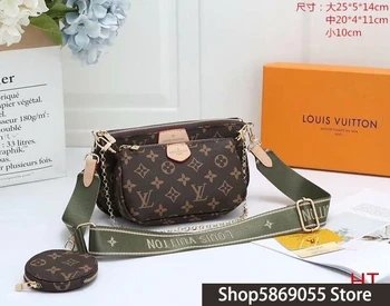 

Luxury Leather Handbags Woman Bags Louis Vuitton LV- Designer Brand Women's Shoulder Bags Large Capacity Ladies Hand Bags L3621