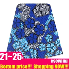 Африканская настоящая голландская восковая Ткань 6 ярдов Хлопок Анкара Нигерия Гана Голландский Настоящий Воск для лоскутного шитья африканские платья TX02