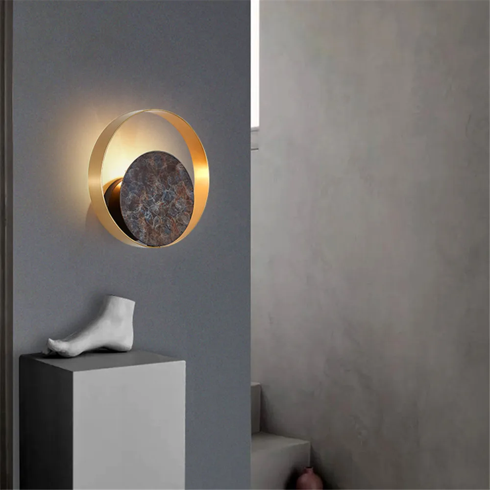 Nordic Modern LED Wall Lamp Loft Decor Sconce Wall Lights Iron Gold Black Bedside Wall Lamp Home Lighting Indoor Luminaire (17)