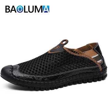

Classic Fashion Men Casual Shoes High Quality Men Shoes Mesh Breathable Men Shoes Fashion Outdoor Comfortable Driving Shoes