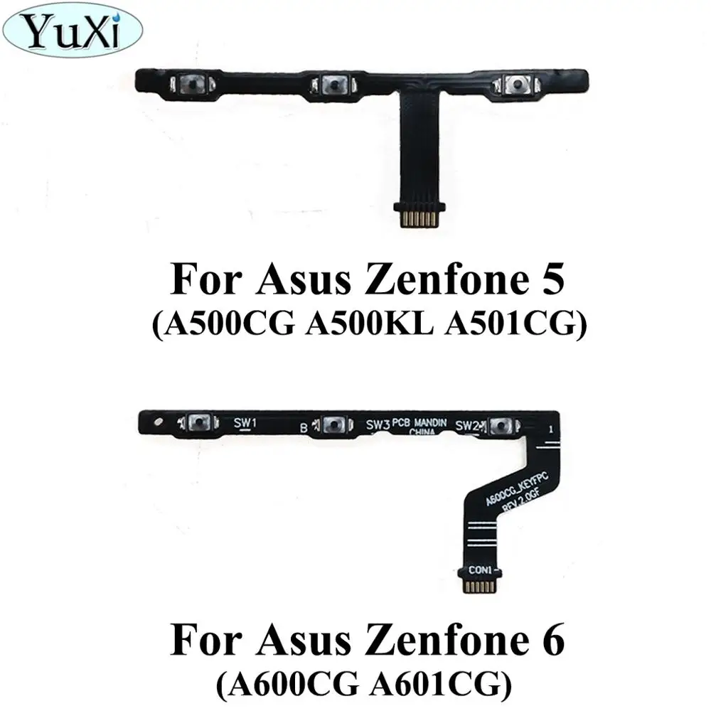 YuXi для Asus zenfone 5 A500CG A501CG A500KL / 6 A600CG A601CG переключатель громкости кнопка включения