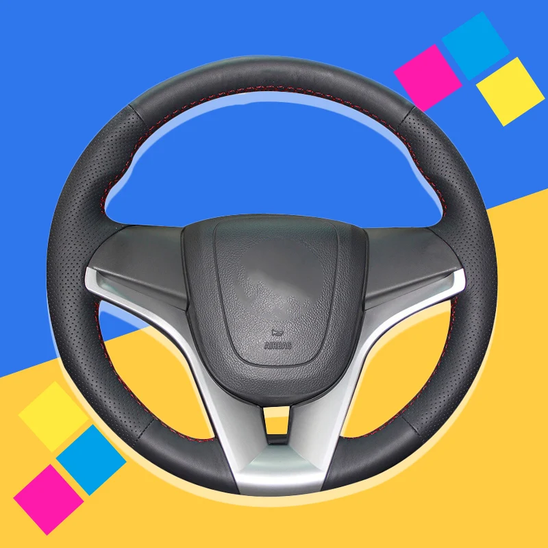 

Auto Braid On The Steering Wheel Cover for Chevrolet Cruze 2009-2014 Aveo 2011-2014 Orlando 2010 Interior Accessories Car Covers