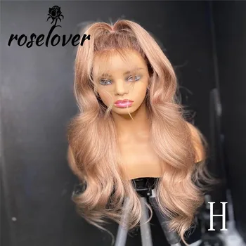 

Honey Blonde Wavy 360 Lace Frontal Wig Lace Front Human Hair Wig Pre Plucked 150% Colored Wigs For Woman Remy Brazilian Hair