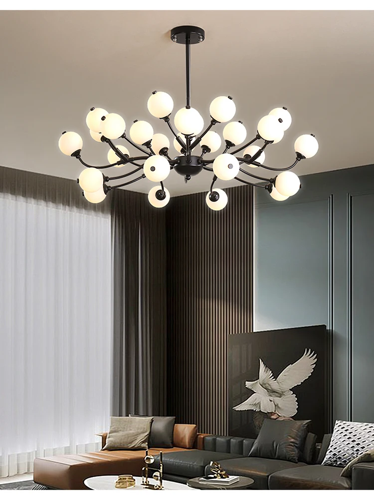 chandelier lamp Nordic Modern LED Indoor Lighting Pendant Lights  For Living Room Dining Bedroom Kitchen Simplicity Atmosphere Ceiling Lamps wayfair chandeliers