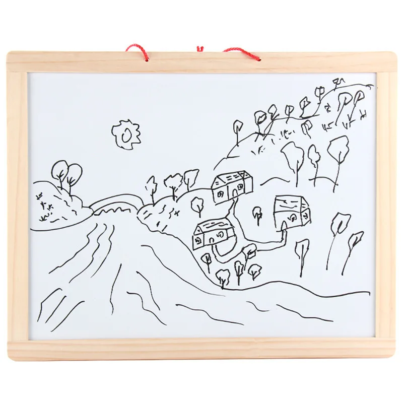 

Low Price Reversal Double-Sided CHILDREN'S Drawing Board Mounted Early Childhood Educational Wooden Magnetic Drawing Board Messa