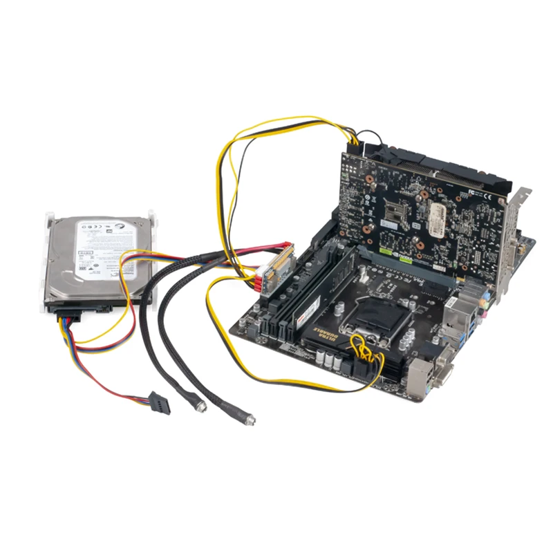 RGEEK 450W 24핀 12V DC 입력, 최대 450W 출력, Realan 미니 ITX 피코 PSU DC ATX PC 스위치 DC-DC ATX 컴퓨터용 전원 공급 장치