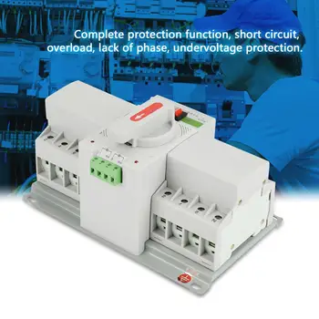 

220V 63A 4P Mini Dual Power Automatic Transfer Switch Circuit Breaker Transfer Switch ZGQ1M - 63/4P