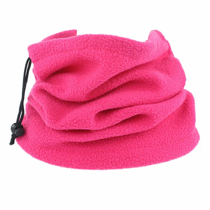 Rose red 1 шт., 3 в 1, шапки унисекс, лыжный снуд, шарф для женщин и мужчин, теплый флисовый шарф, снуд для шеи, теплая маска для лица, зима, весна - Цвет: Rose red