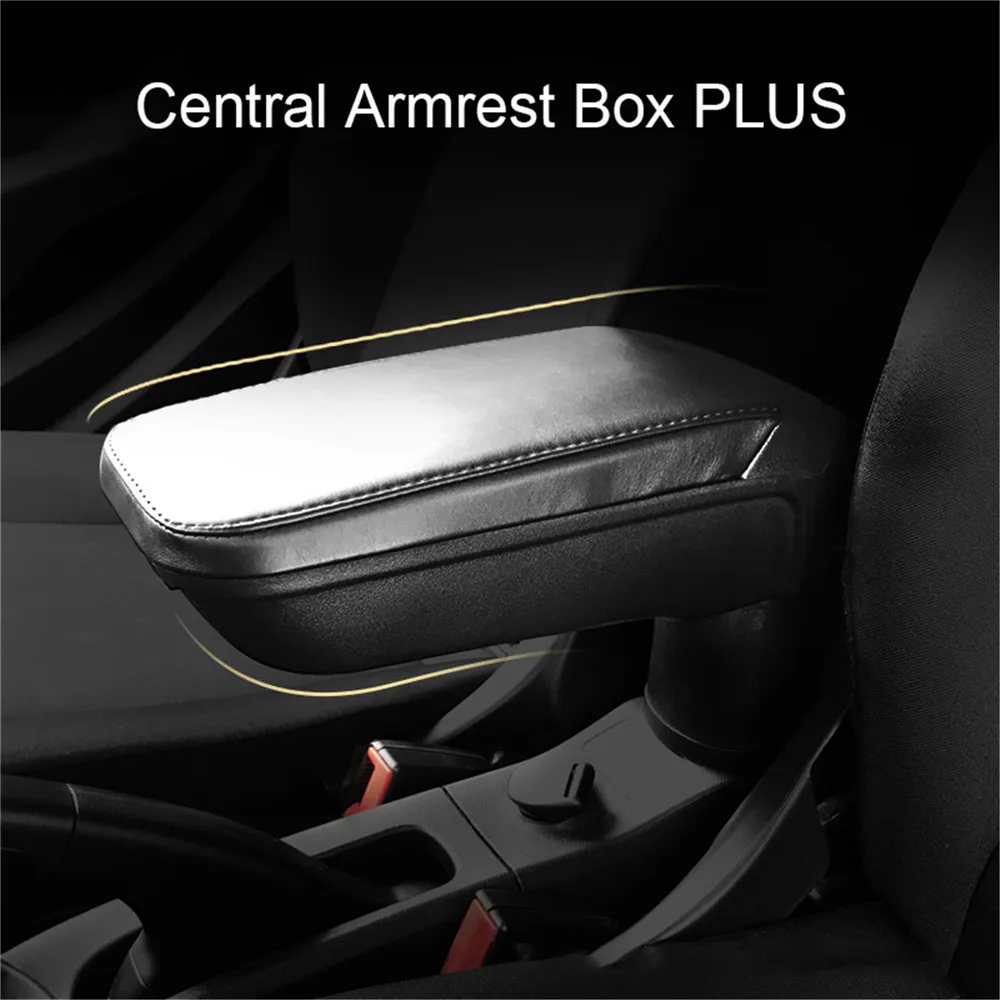 

For Benz Smart Modified Car Central Armrest Box Dedicated Storage Case Smart Interior Modification Handmade Leather Armrest Box
