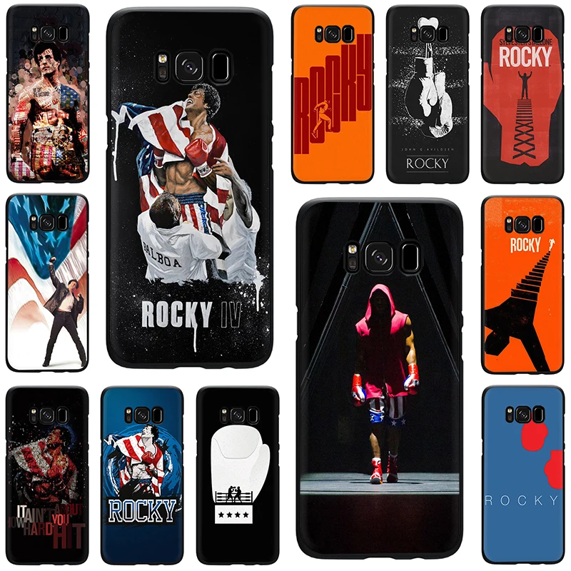 

Rocky Balboa Silicone phone case for Galaxy S6 S7 Edge S8 S9 S10 Plus S10e Note 8 9 J6 A6 Plus A8 A9 2018