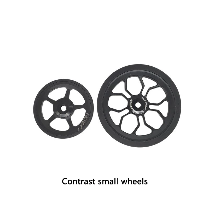 Bicycle Auxiliary Wheels Aceoffix 80mm 1 pair easywheel for Brompton birdy folding bike accessories easy wheel