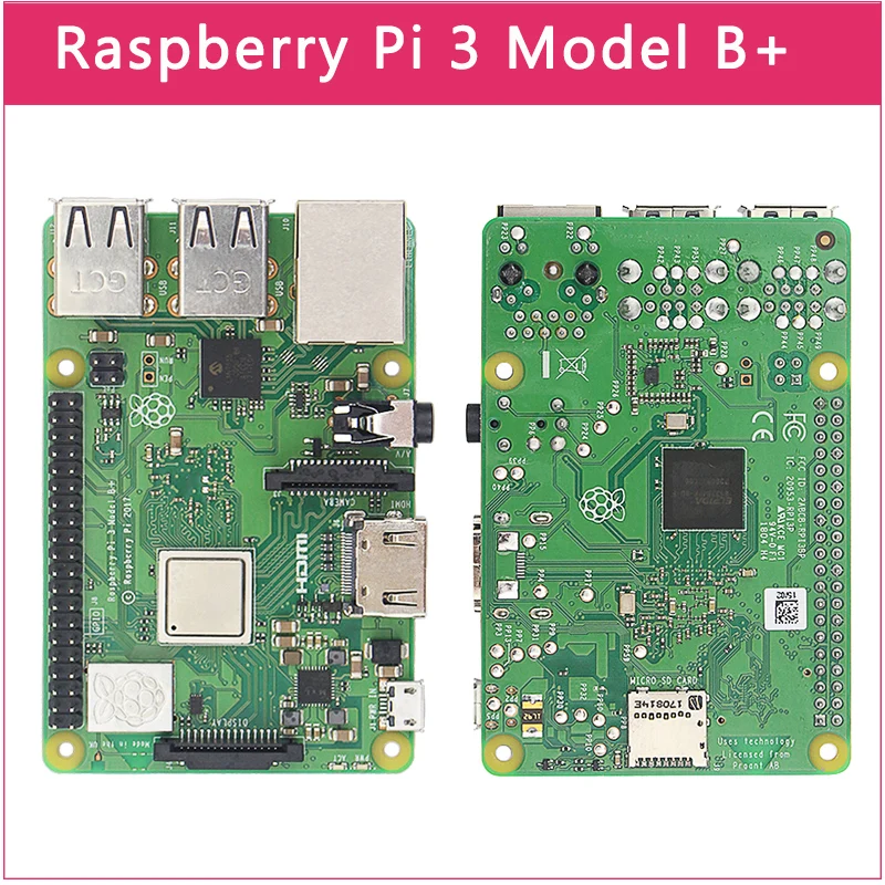 Raspberry 3 Model B + Board 1.4GHz 64-bit quad-core ARM Cortex-A53 CPU with WiFi&Bluetooth