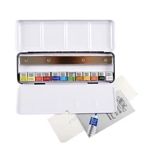 WINSOR& NEWTON Профессиональный Твердые акварельные старший художник пигмент 12/24 цвета Сделано во Франции