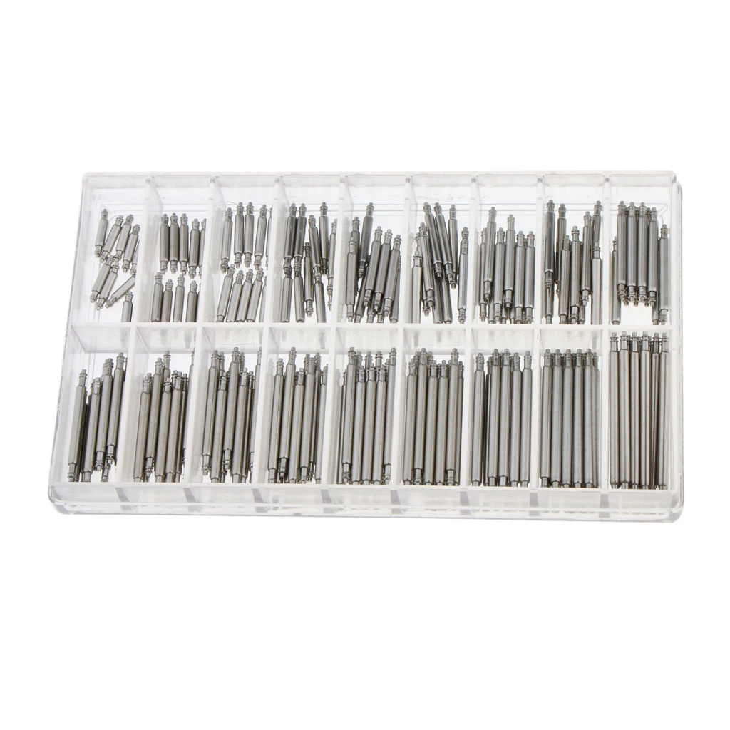 

360pcs 1.5/1.8mm Thickness Spring Bar Stainless Steel Watch Band Link Pins