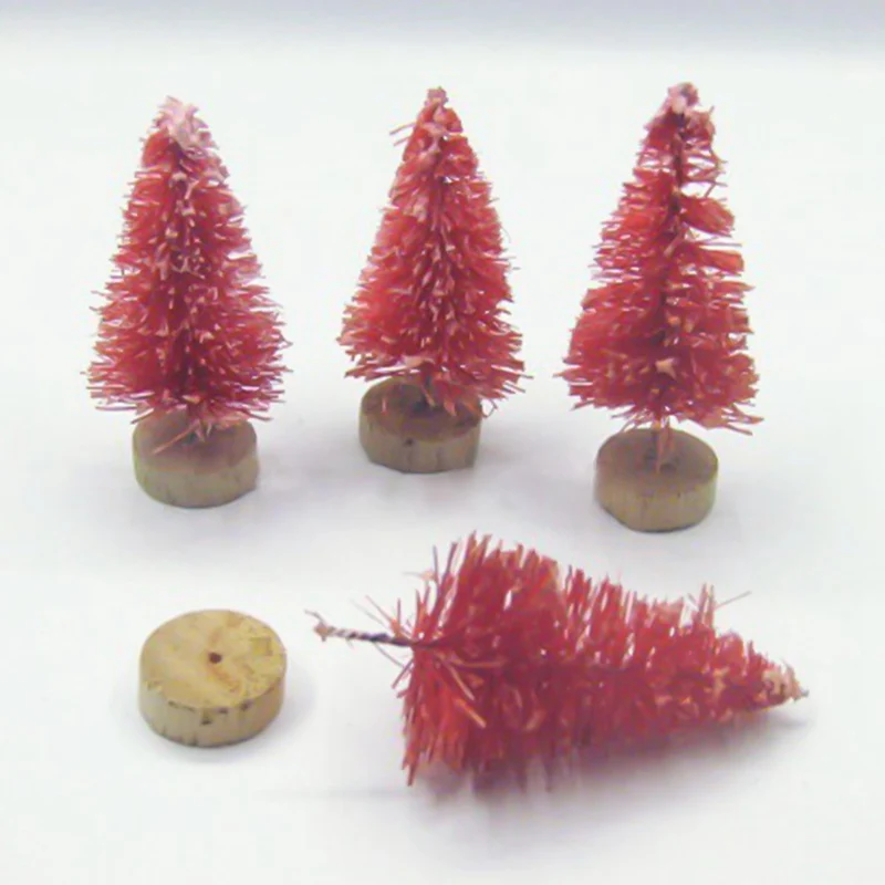 DIY Christmas Tree Small Pine Tree Mini Trees Placed In The Desktop Home Decor Christmas Decoration Kids Gifts