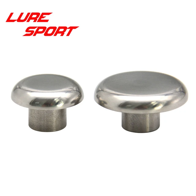 Luresport 2pcs Stainless Steel Butt End Cap Fishing Rod Building