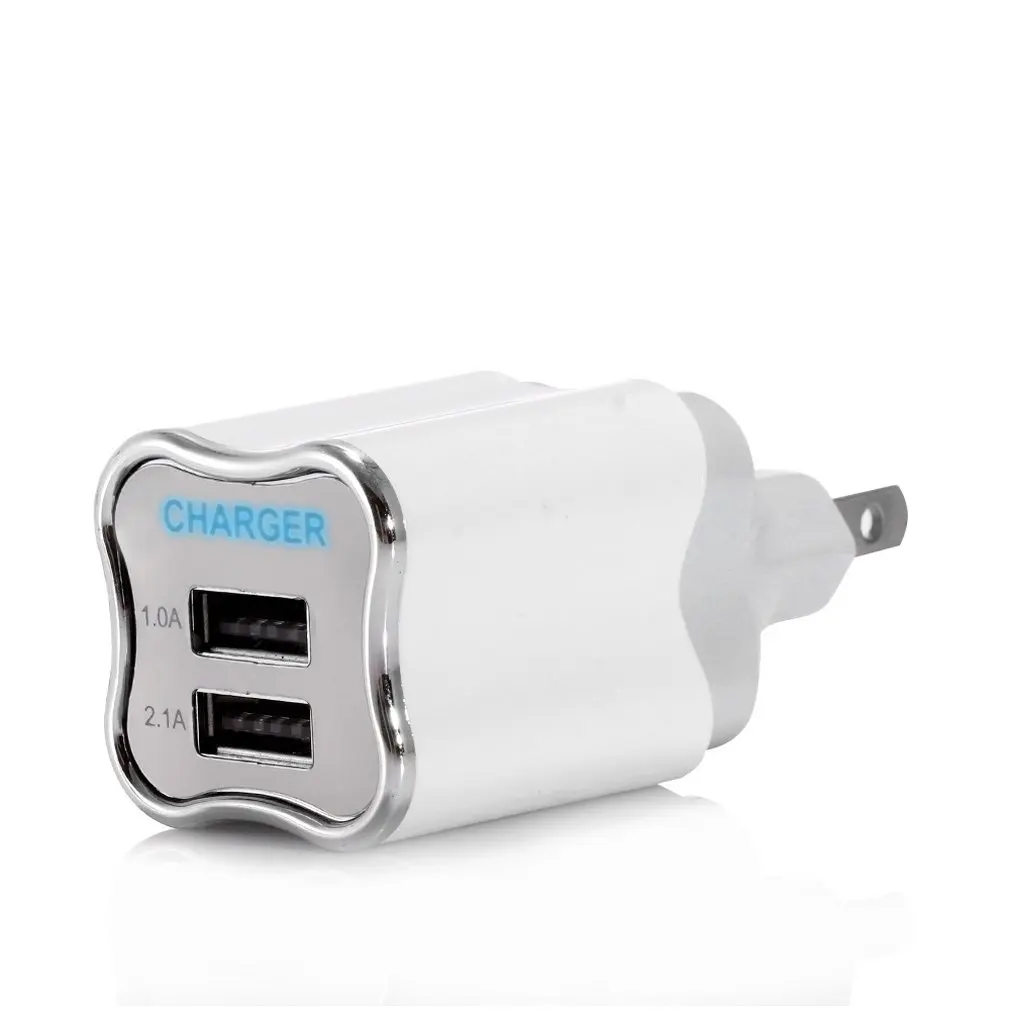

5V 2A dual USB with LED plum smart phone charger smart phone flat universal charging Socket
