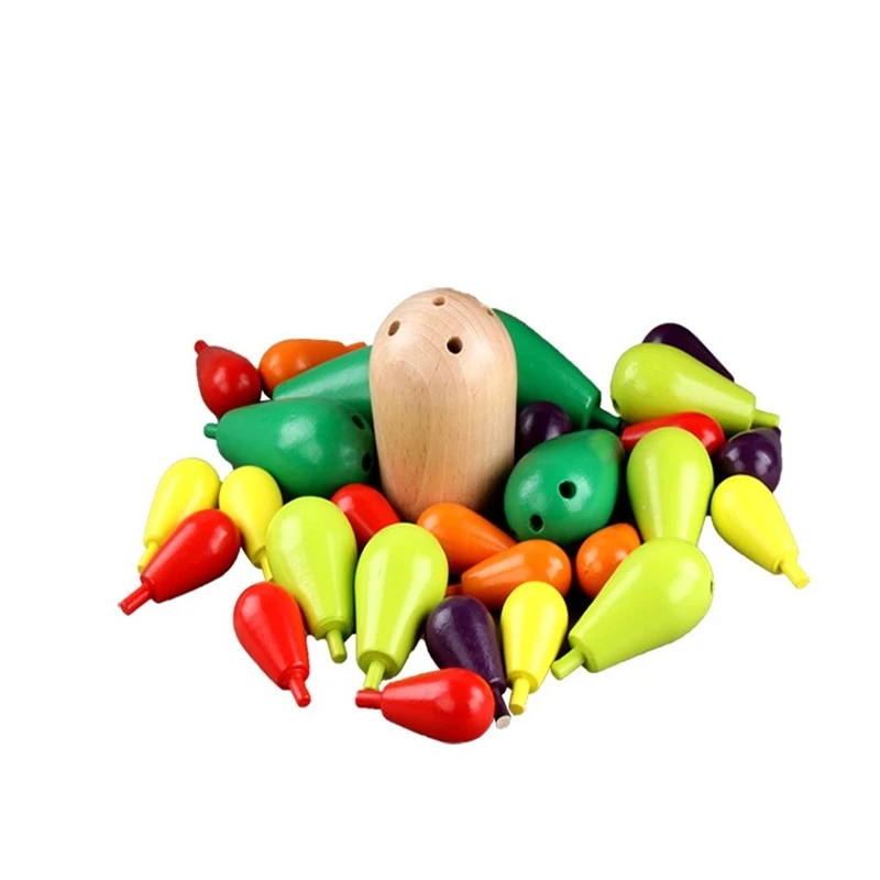 Children's Cactus Wooden Toys Building Blocks Assembled Toys Intelligence and Multifunction Color Cognition