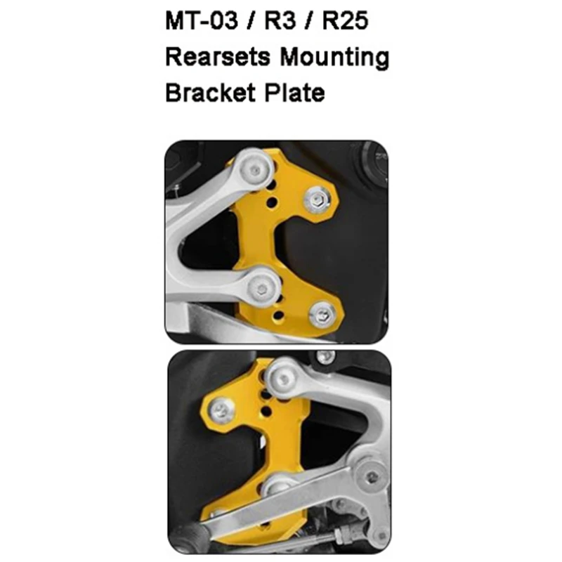 Мотоцикл подножки кронштейн база для Yamaha YZFR3 MT-03 R25