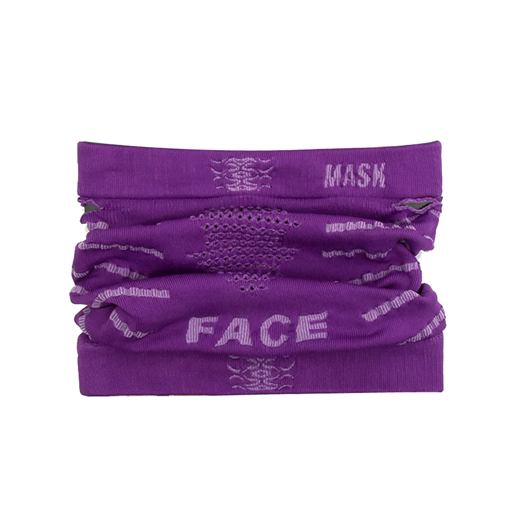 Для мужчин и женщин половина лица маска повязка шарф для лыж Мотоцикл Велоспорт велосипед Пешие прогулки - Цвет: Purple