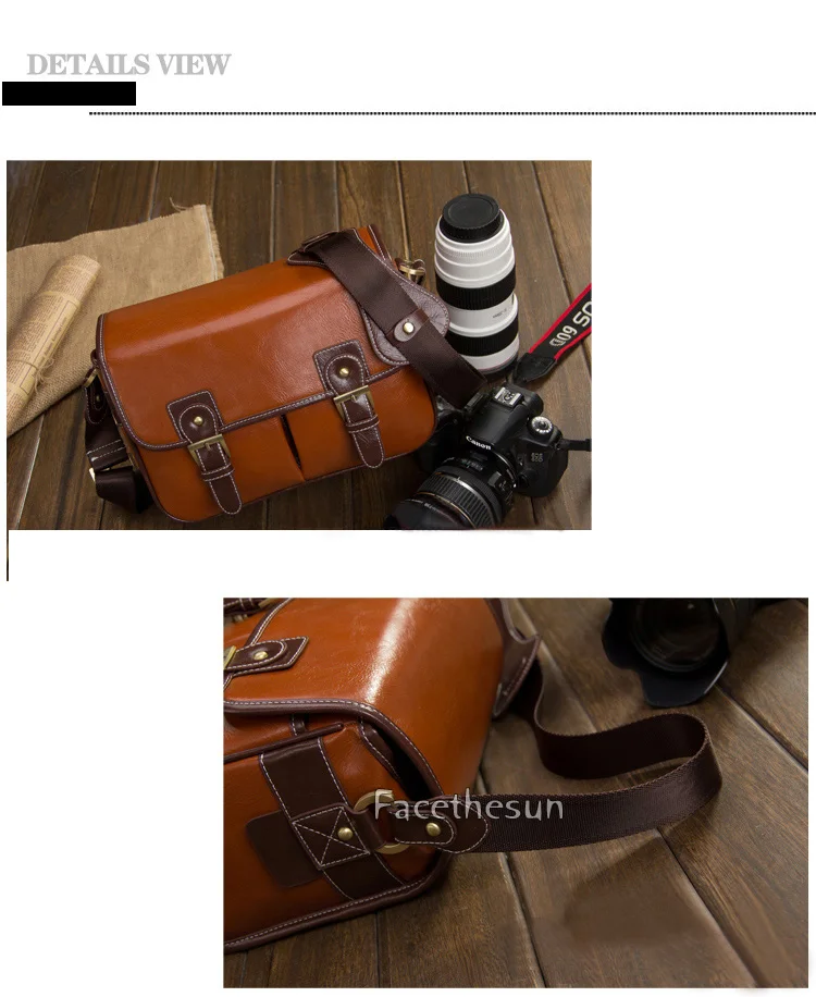 PU Leather vintage camera shoulder bag YYOld -9