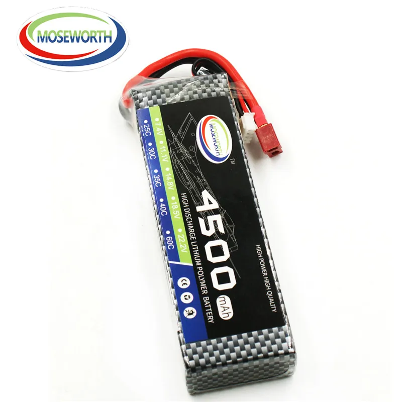 Аккумулятор MOSEWORTH RC LiPo 7 4 В 4500 мАч 2S 60C для радиоуправляемых вертолетов самолетов