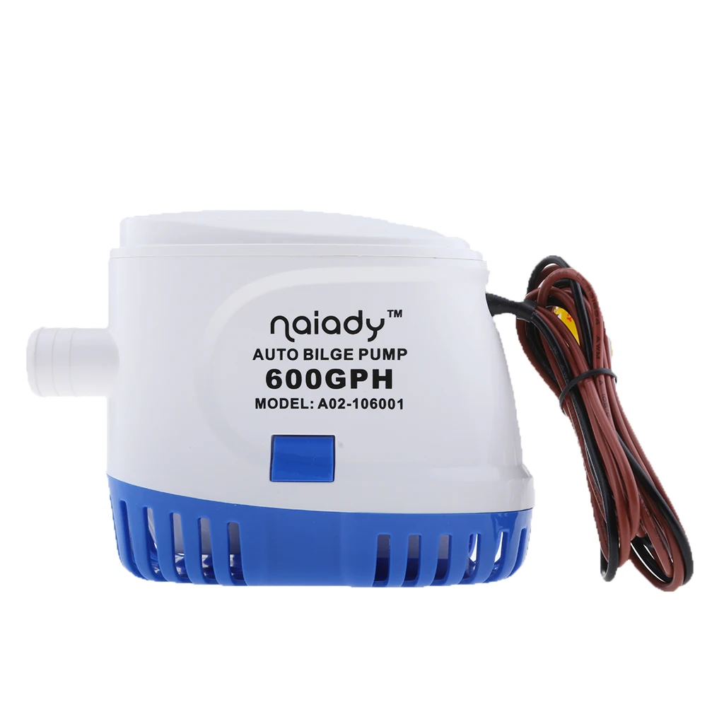 600GPH 12V Automatic Yacht Bilge Pump Submersible 1.15'' Outlet