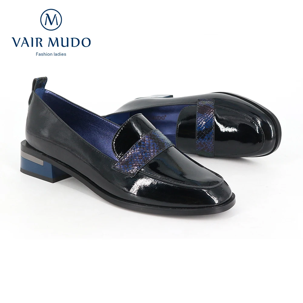 VAIR MUDO/женские туфли лодочки; Черные демисезонные туфли из натуральной кожи; Женские тонкие туфли с круглым носком без застежки; Новый бренд; D60|Туфли|   | АлиЭкспресс