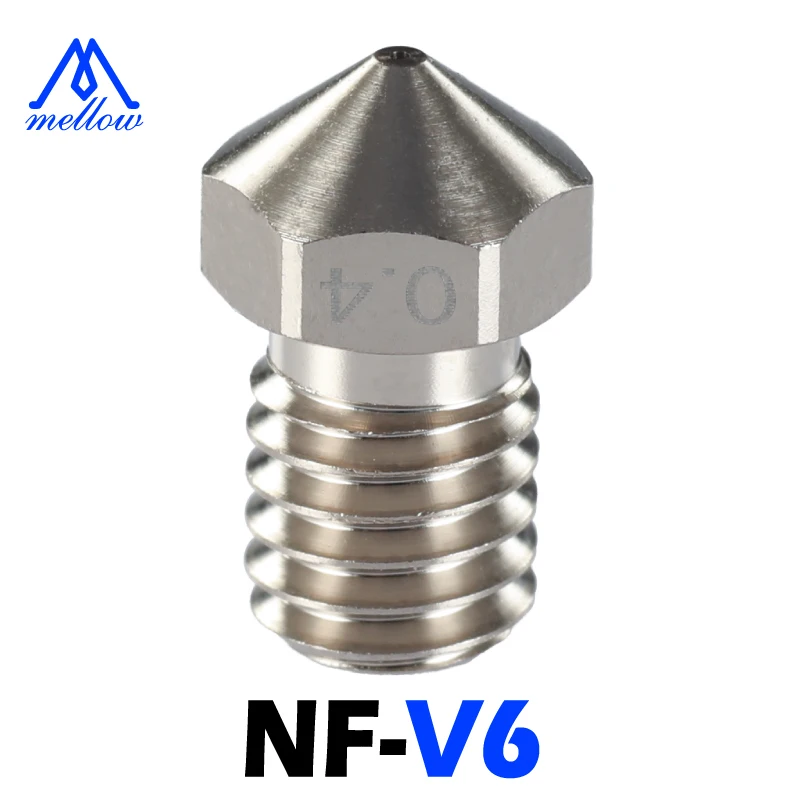 Медное сопло с покрытием NF-v6 прочный уменьшающий стержень для 3D-принтера Hotend
