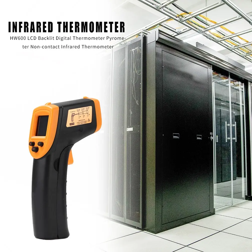 Инфракрасный термометр Бесконтактный инфракрасный термометр Температурный пирометр ИК лазерный точечный пистолет-50~ 380 градусов