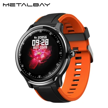 

Metalbay Sports Smart Watch Men,Custom dial Fitness Watches,1.3 inch Full Touch Screen,Allloy case,Heart rate smartwatch