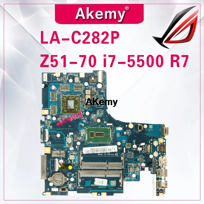 LA-C282P Laptop motherboard for Lenovo Ideapad Z51-70 original
mainboard I7-5500U AMD-Video