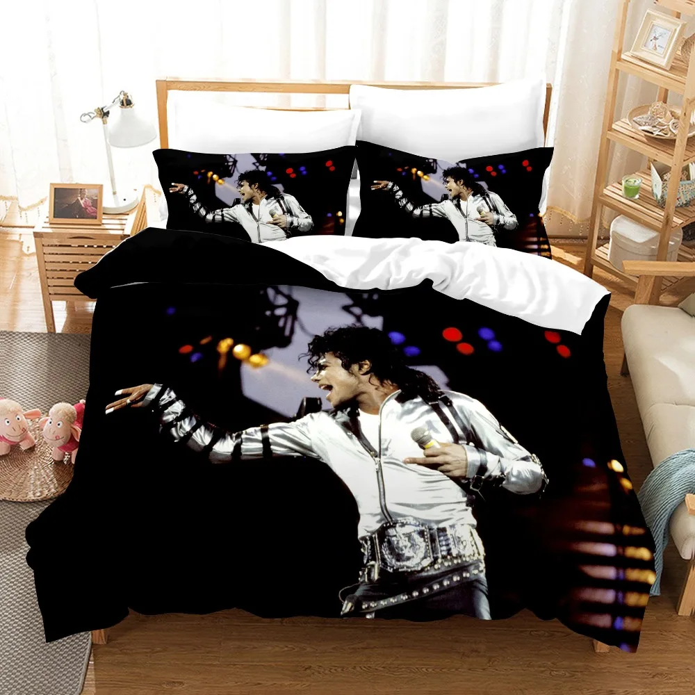 Description Picture 6 of item3D Printed Michael Jackson Bedding Set Duvet Covers Pillowcases Comforter Bedding Set Bedclothes Textile Home Queen King Single