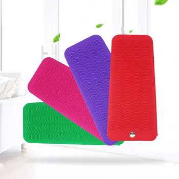 

Portable Silicone Heat Resistant Travel Mat Pouch for Curling Iron Hair Straightener Multi-function Flat Iron Hair Styling Tool