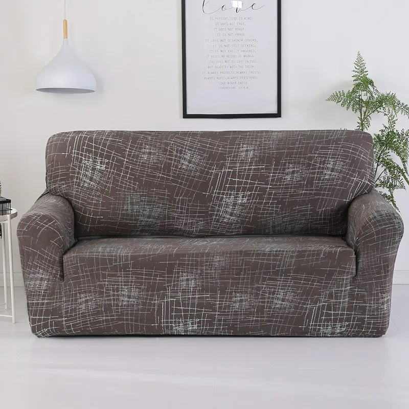 Stretch Slipcovers Sectional Elastic Stretch Sofa Cover for Living Room Couch Cover L shape Armchair Cover Single/Two/Three seat